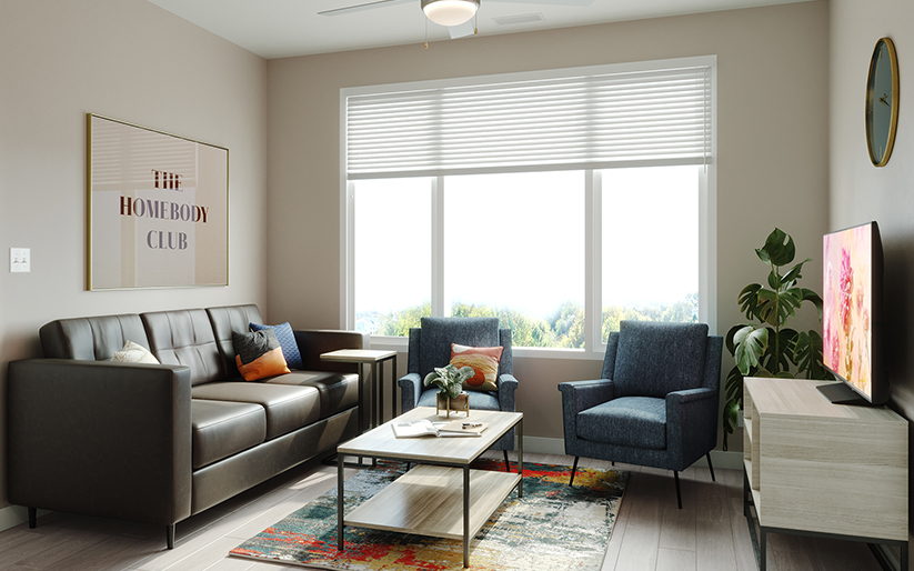 Furnished living room