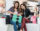 group of young women shopping