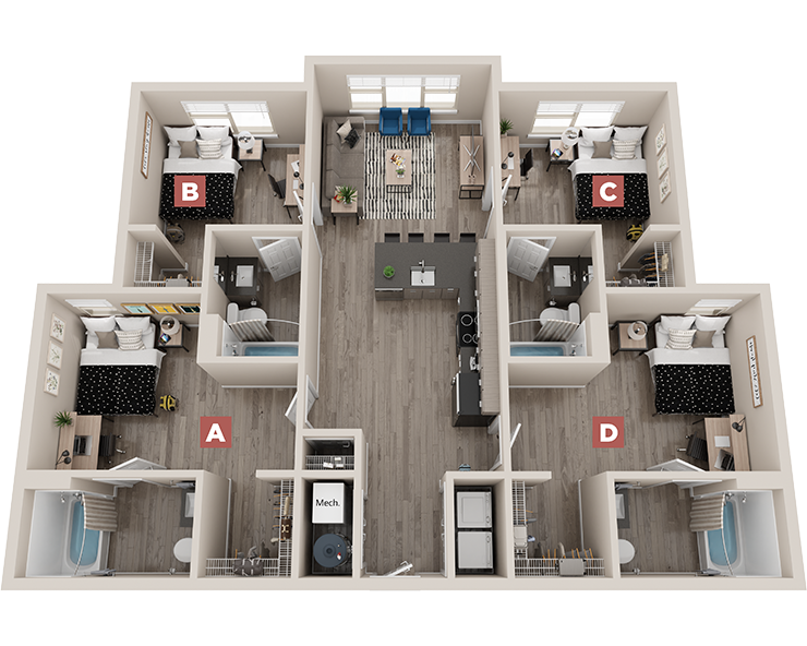 D1 Floor plan